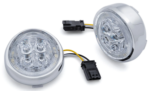 Inserciones intermitente Fang de Ciro para luces direccionales de moto