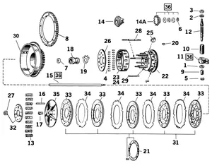 Conjunto de discos y muelles de embrague para motor Big Twin Harley-Davidson