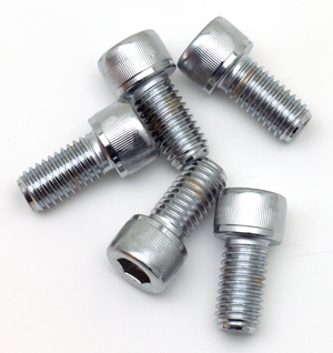 Surtido de tornillos Allen con cabeza hexagonal y acabado cromado en rosca 1/2" UNC