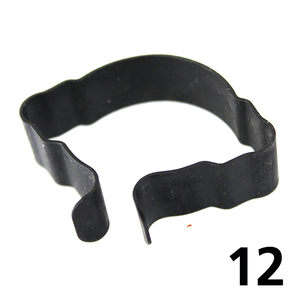 Clips metálicos de sujeción para cables y alambres en motocicleta estilo vintage