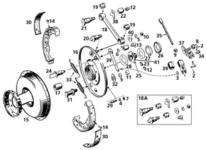 Freno delantero para modelos de motor 45ci