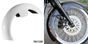 Guardabarros delantero Tommy & Sons Wrapper negro para motocicleta