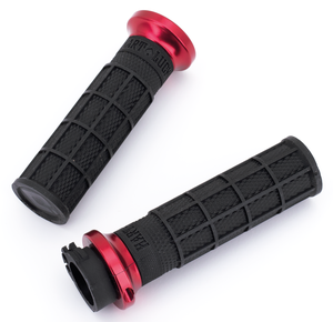 Puños deslizantes ODI Hart-Luck Lock-On con textura Full-Waffle