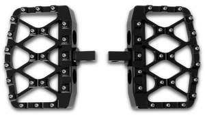 Par de plataformas traseras mini Burly MX-Evolution en negro mate
