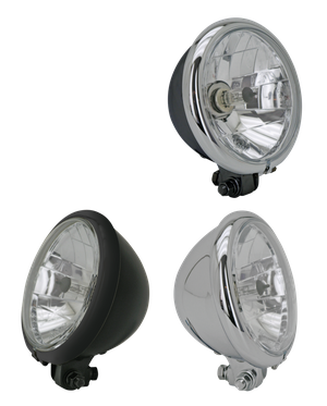 Faro delantero de estilo bullet negro para motocicleta Harley-Davidson