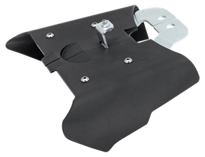 Deflector de aire de chasis medio instalado en una motocicleta Harley-Davidson Softail Twin Cam