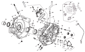 Cárter X-Wedge para motor Harley-Davidson, pieza metálica para caja del cigüeñal