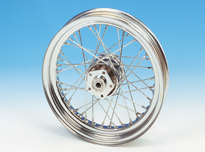 Ruedas completas con buje de doble acoplamiento para motocicleta custom