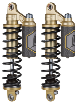 Par de amortiguadores traseros Legend Suspension Revo-Arc Piggyback ajustables