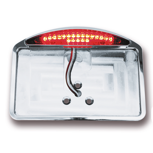 Soporte matrícula lateral con pilotos LED para guardabarros