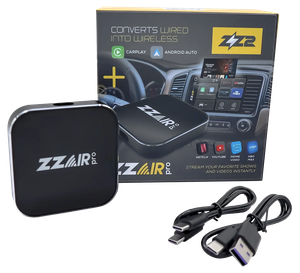 Adaptador ZZAIR para conexión inalámbrica de Apple CarPlay y Android Auto