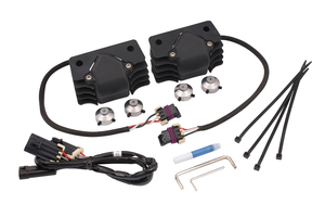 Par de bobinas de encendido Acel Stealth negras con conectores