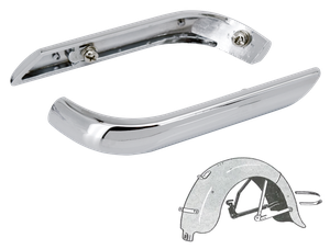 Embellecedores tipo sargento metálicos para motocicleta custom