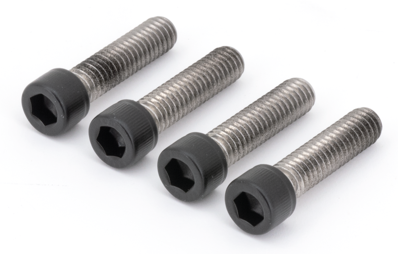 Kit de tornillos para guardabarros delantero en acero inoxidable negro