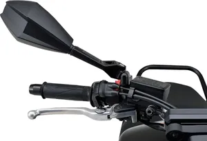 Par de retrovisores ABS en aluminio negro para motocicleta Harley-Davidson