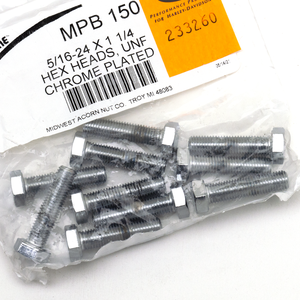 Surtido de tornillos Allen con cabeza hexagonal y acabado cromado brillante