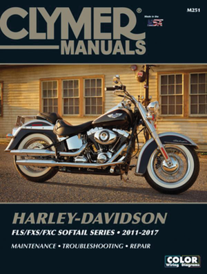 Portada del manual de reparación Clymer para motocicletas Harley-Davidson