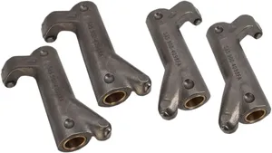 Par de balancines de rodillo cromados para motor Harley-Davidson Evolution