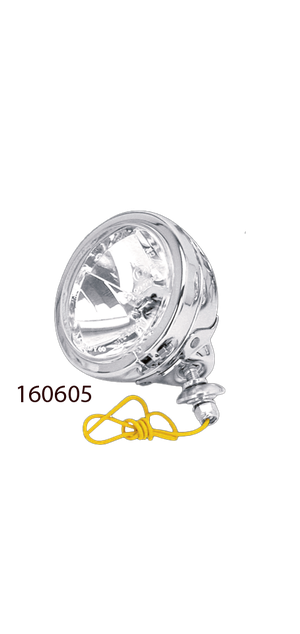 Faro auxiliar con reflector acabado corte diamante negro