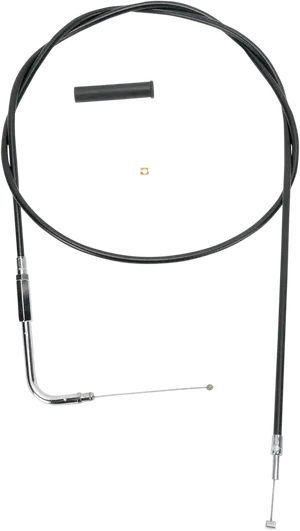 Cable de acelerador y ralentí con funda de vinilo negro para motocicleta