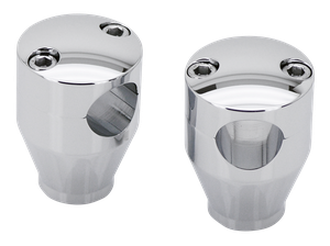 Par de torretas redondas de aluminio billet para motocicleta