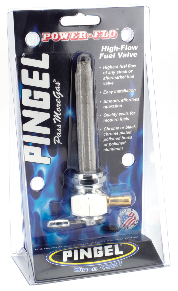 Grifo de gasolina Pingel Power-Flo de alto volumen con rosca de 22mm