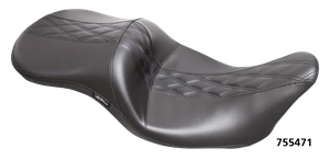 Asiento Le Pera Maverick negro para Harley-Davidson FLHT FLHS Road King