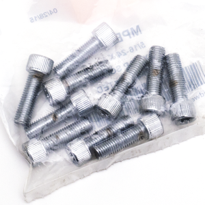 Conjunto de tornillos con cabeza hexagonal interna Torx y superficie cromada brillante