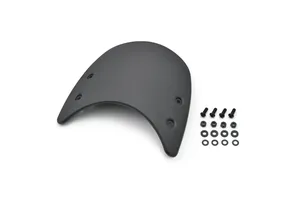 Visera de aluminio negro para instrumentos de motocicleta con soportes de montaje incluidos