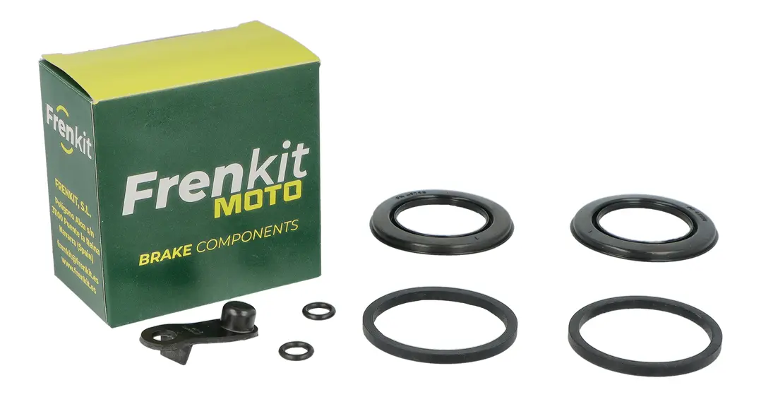 Kit de reparación de pinza de freno con componentes internos visibles