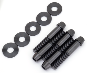 Kit de tornillos de montaje para polea de correa con acabado negro mate