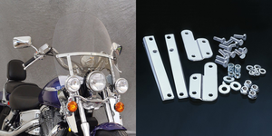 Pantalla National Cycle Heavy Duty instalada en motocicleta Harley-Davidson Touring