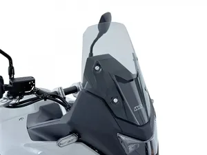 Cúpula deportiva negra para Honda Transalp XL750 vista frontal