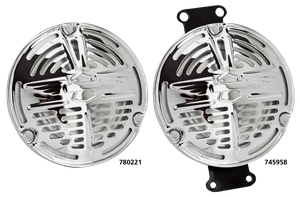 Claxon de estilo antiguo cromado para motocicleta Harley-Davidson