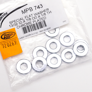 Juego de arandelas planas de acero inoxidable de medidas especiales para motocicletas americanas