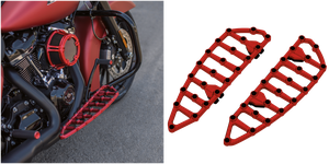 Par de plataformas de pie estilo motocross Arlen Ness en acabado negro