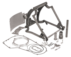 Kits basculante Zodiac Super-Ass y Wide-Tail instalados en motocicleta Softail