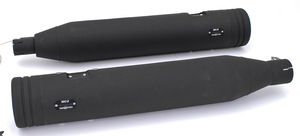 Tubos de escape ajustables MCJ montados en motocicleta Harley Touring