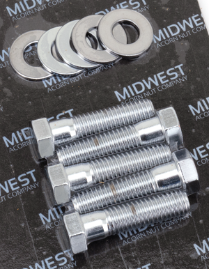 Tornillería cromada para coronas y poleas traseras de motocicleta