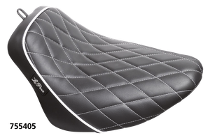 Asiento Le Pera Bare Bones negro para motocicleta Harley-Davidson Softail