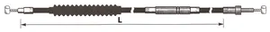 Cables de embrague Indian C18 para motores 111 y 116ci con sistema Assist Slip