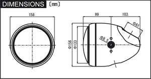 Faro delantero circular estilo vintage para motocicleta Harley-Davidson