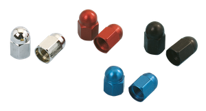 Par de tapones anodizados para válvulas de neumáticos de motocicleta