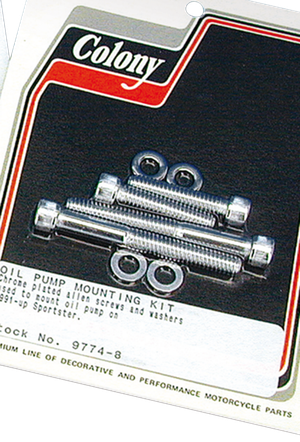 Kit de tornillería para montaje de bomba de aceite en motor Sportster