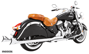 Escape doble verdadero Sharktail instalado en Indian PowerPlus y Thunderstroke