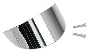 Viseras negras para intermitentes LED instaladas en manillar de motocicleta Harley-Davidson