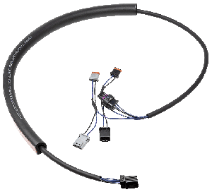 Arnés de recambio para guardabarros trasero Namz instalado en motocicleta