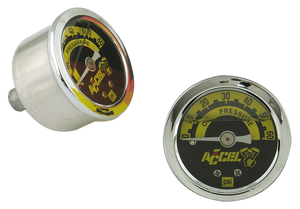 Reloj de presión de aceite Accel con llenado con líquido para motores