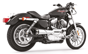 Escape American Outlaw High 2 en 1 instalado en motocicleta