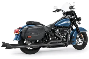 Escape Sharktail True Duals instalado en motocicleta